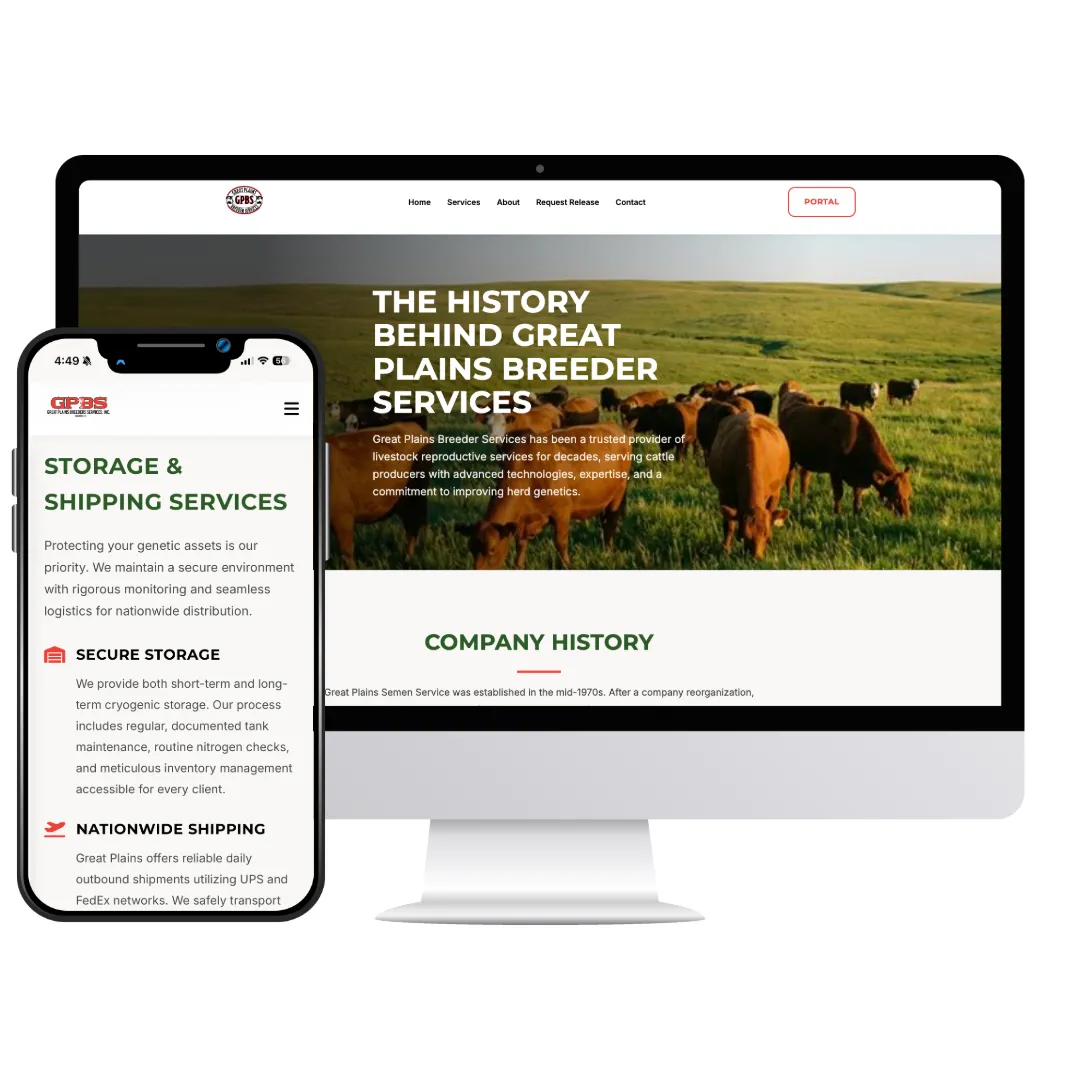 Great Plains Breeder Services Website
